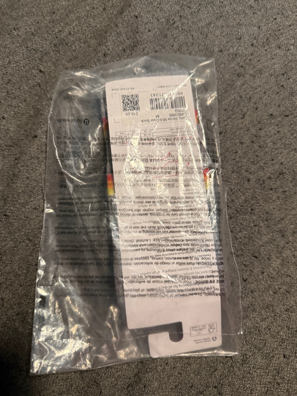 Lululemon daily stride mid-crew sock, NWT, M - Picture 3 of 5